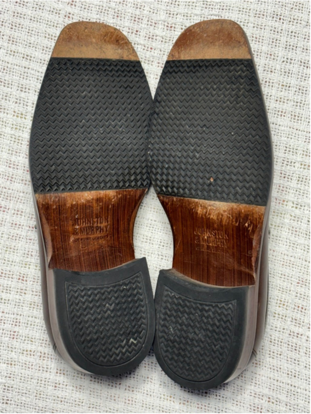 Johnston & Murphy Men's Ainsworth Square Toe Calfskin Penny Loafer SZ 9M GUC - Picture 6 of 11
